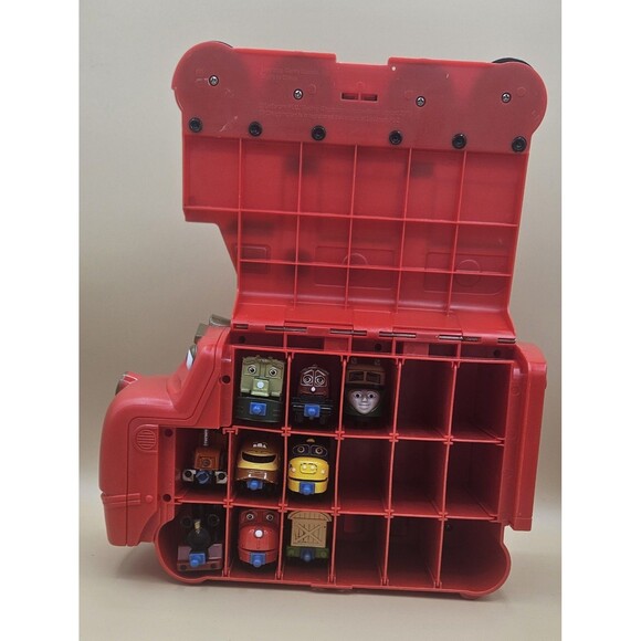 Chuggington Wilson Carry Case With 9 Die Cast Train Engine & Car 2010 - Picture 3 of 9